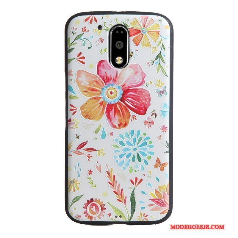 Hoesje Moto G4 Play Siliconen Trendtelefoon, Hoes Moto G4 Play Reliëf