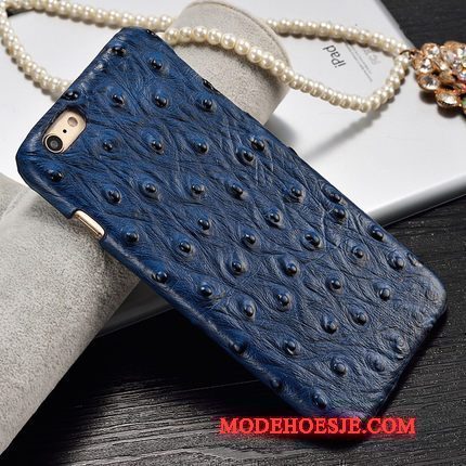 Hoesje Moto G5 Plus Bescherming Persoonlijktelefoon, Hoes Moto G5 Plus Leer Hard Blauw