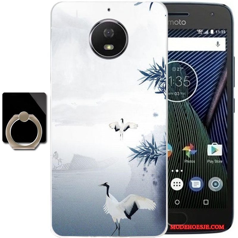 Hoesje Moto G5 Plus Bescherming Telefoon Grijs, Hoes Moto G5 Plus Anti-fall