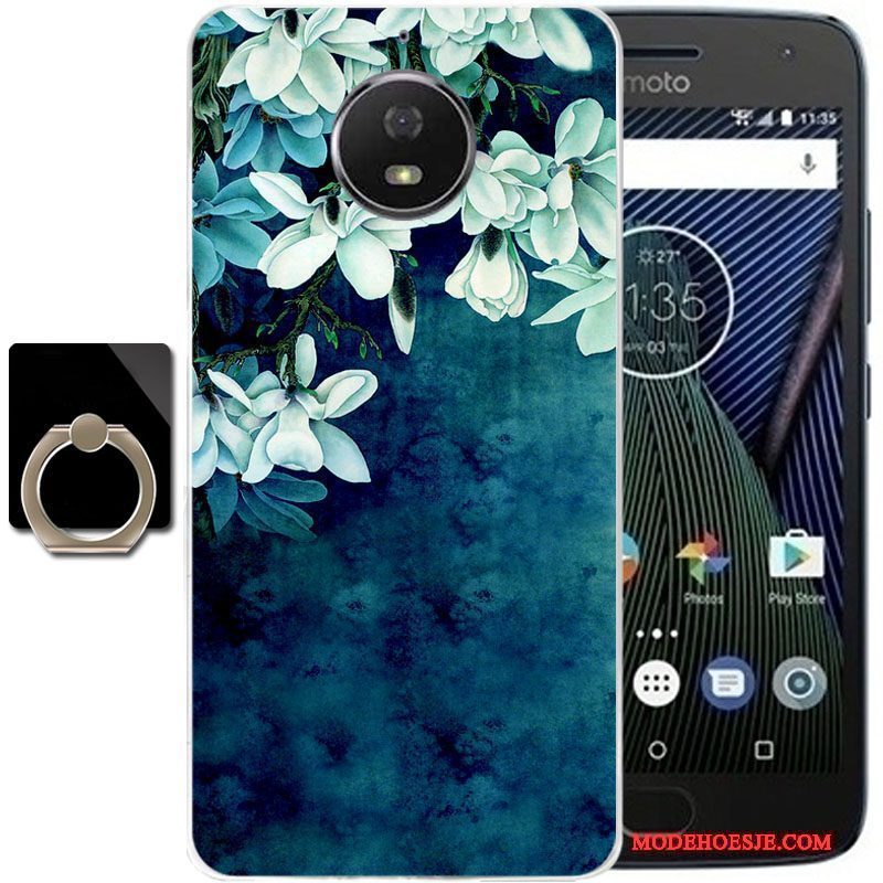 Hoesje Moto G5 Plus Bescherming Telefoon Grijs, Hoes Moto G5 Plus Anti-fall