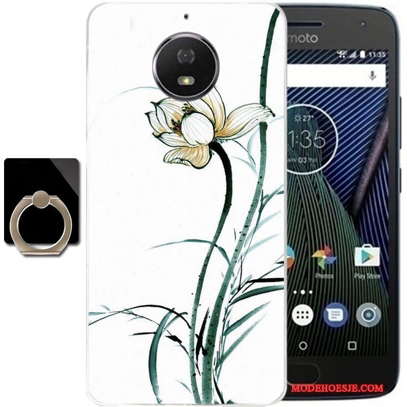 Hoesje Moto G5 Plus Bescherming Telefoon Grijs, Hoes Moto G5 Plus Anti-fall