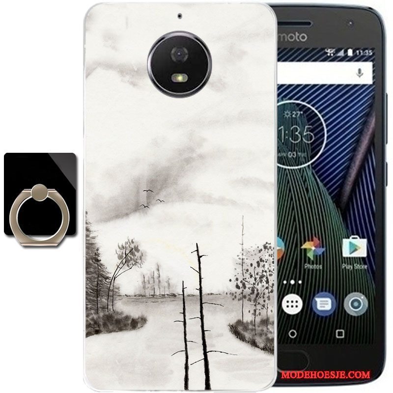 Hoesje Moto G5 Plus Bescherming Telefoon Grijs, Hoes Moto G5 Plus Anti-fall