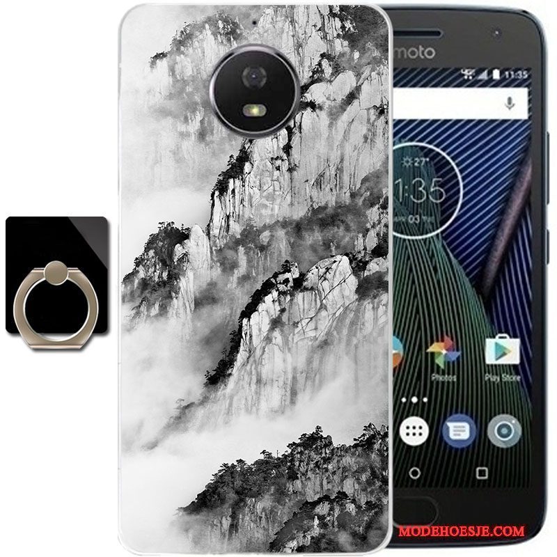 Hoesje Moto G5 Plus Bescherming Telefoon Grijs, Hoes Moto G5 Plus Anti-fall