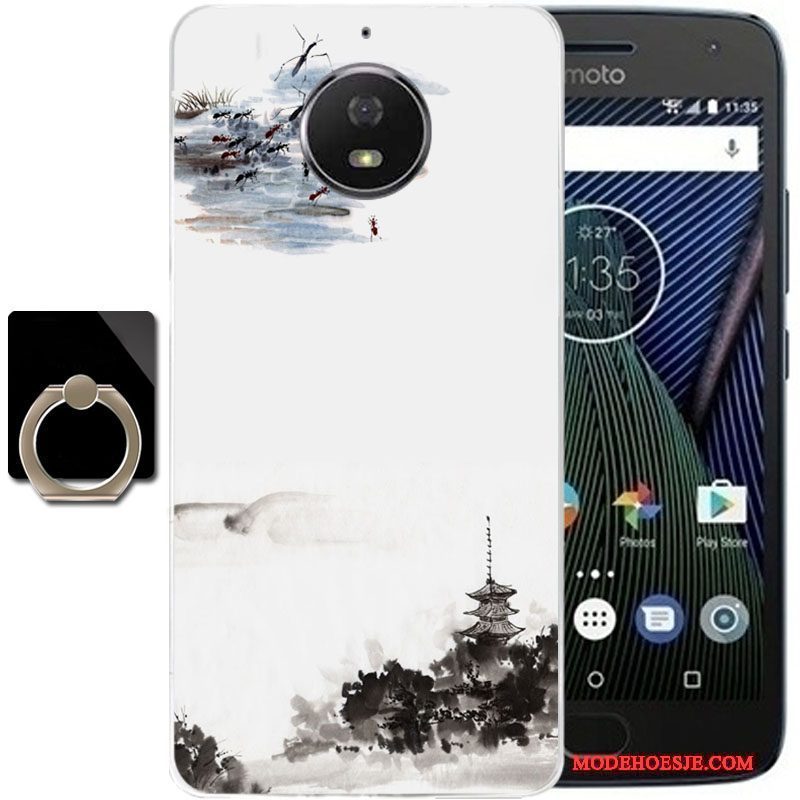 Hoesje Moto G5 Plus Bescherming Telefoon Grijs, Hoes Moto G5 Plus Anti-fall