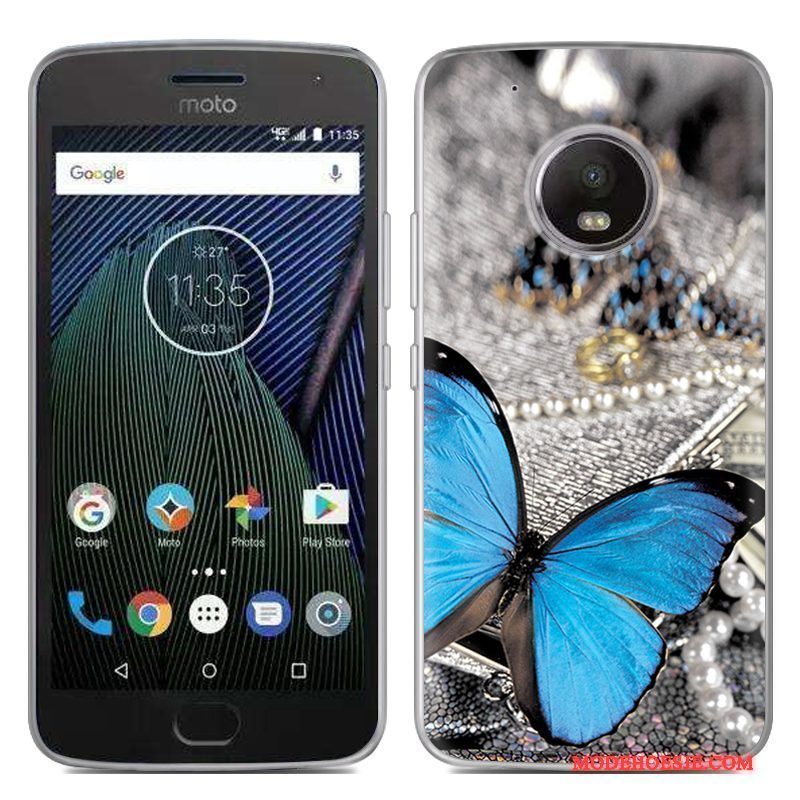 Hoesje Moto G5 Plus Siliconen Specialetelefoon, Hoes Moto G5 Plus Zacht Rood