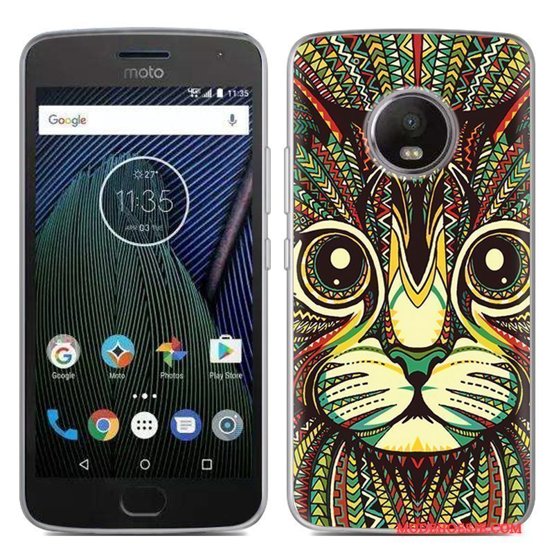 Hoesje Moto G5 Plus Siliconen Specialetelefoon, Hoes Moto G5 Plus Zacht Rood