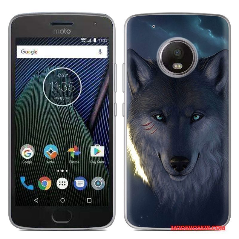 Hoesje Moto G5 Plus Siliconen Specialetelefoon, Hoes Moto G5 Plus Zacht Rood