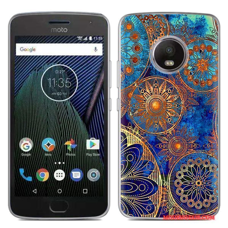 Hoesje Moto G5 Plus Siliconen Specialetelefoon, Hoes Moto G5 Plus Zacht Rood