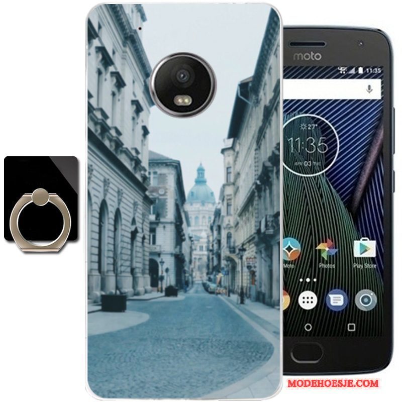 Hoesje Moto G5 Plus Zacht Trendtelefoon, Hoes Moto G5 Plus Zakken Vers