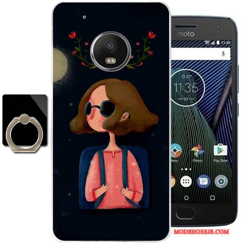 Hoesje Moto G5 Plus Zacht Trendtelefoon, Hoes Moto G5 Plus Zakken Vers