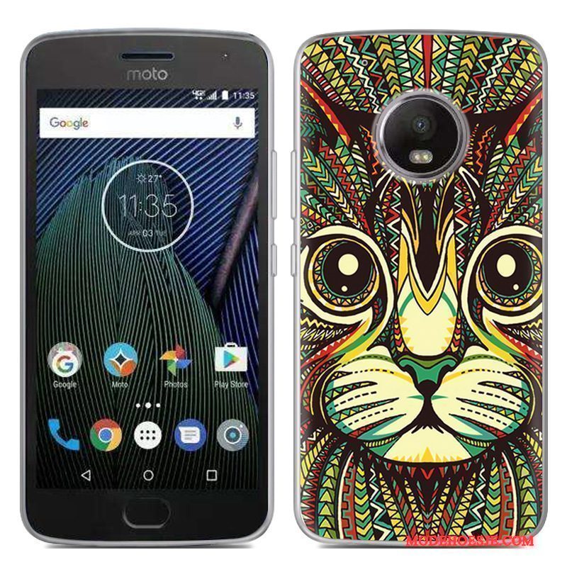 Hoesje Moto G5 Zacht Nieuw Zwart, Hoes Moto G5 Geschilderd Telefoon Hete Verkoop