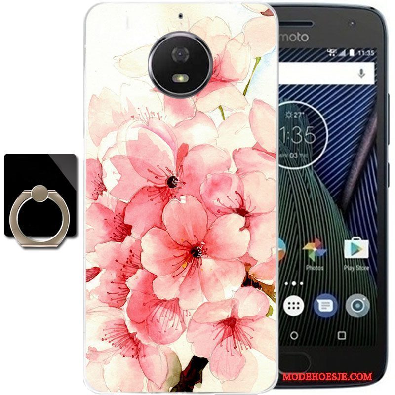 Hoesje Moto G5s Plus Bescherming Anti-fall Roze, Hoes Moto G5s Plus Telefoon