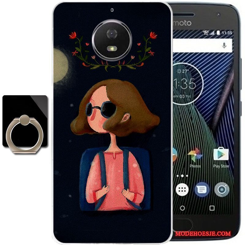 Hoesje Moto G5s Plus Bescherming Anti-fall Roze, Hoes Moto G5s Plus Telefoon