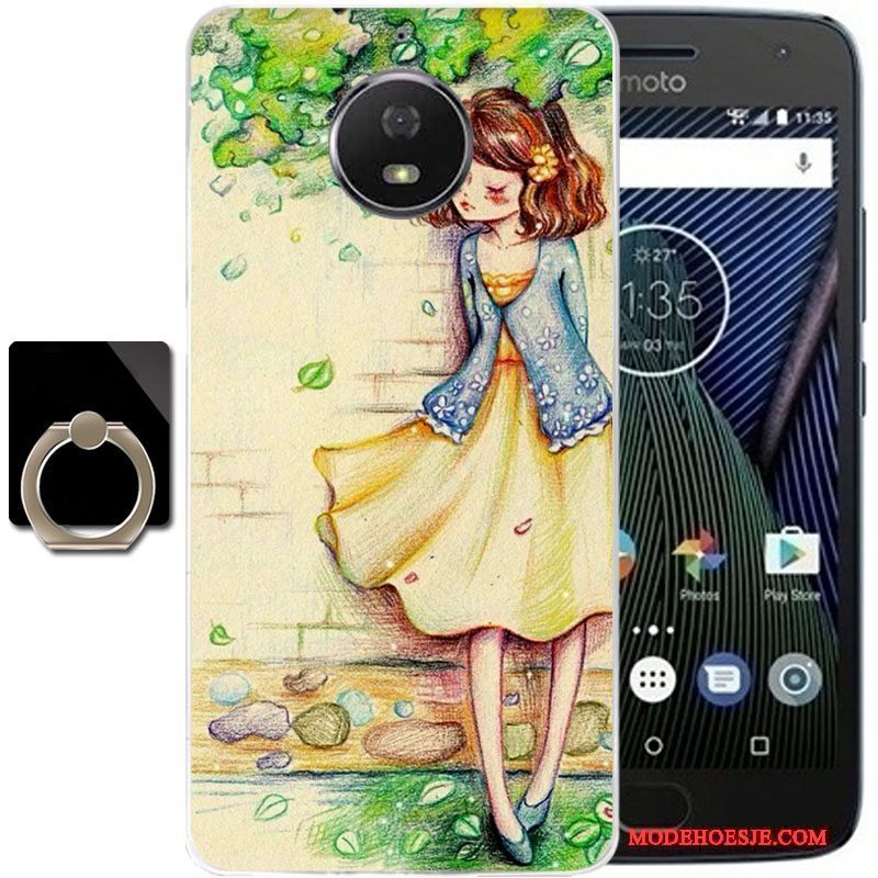 Hoesje Moto G5s Plus Bescherming Anti-fall Roze, Hoes Moto G5s Plus Telefoon