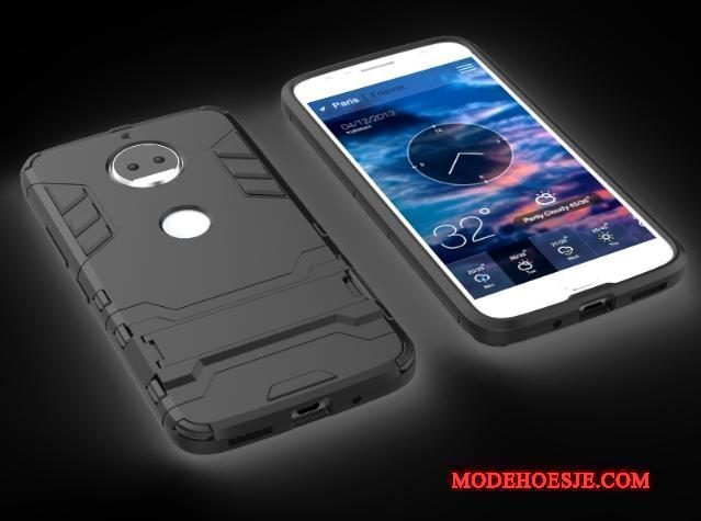 Hoesje Moto G5s Plus Zakken Blauw Anti-fall, Hoes Moto G5s Plus Ondersteuning Marine Groen