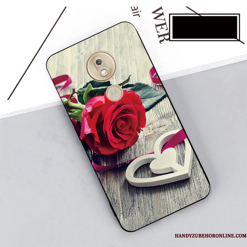 Hoesje Moto G7 Play Bescherming Rood Hanger, Hoes Moto G7 Play Telefoon