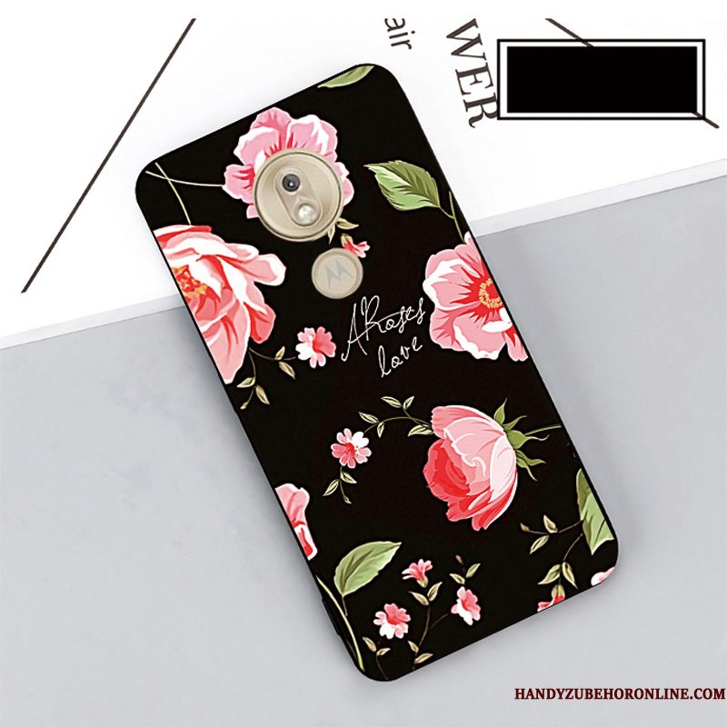 Hoesje Moto G7 Play Bescherming Rood Hanger, Hoes Moto G7 Play Telefoon