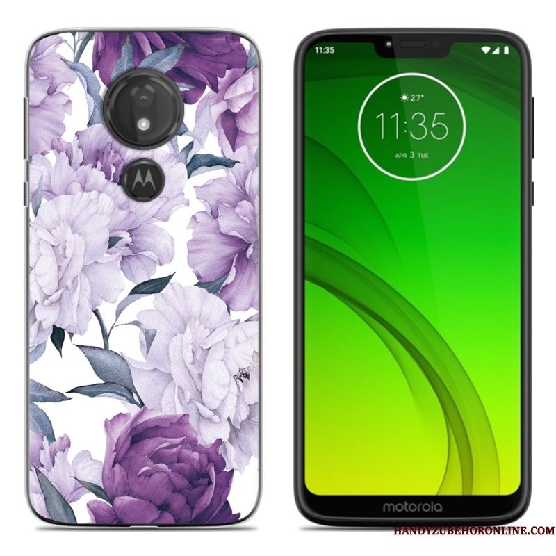 Hoesje Moto G7 Play Scheppend Zwart Persoonlijk, Hoes Moto G7 Play Zacht Telefoon