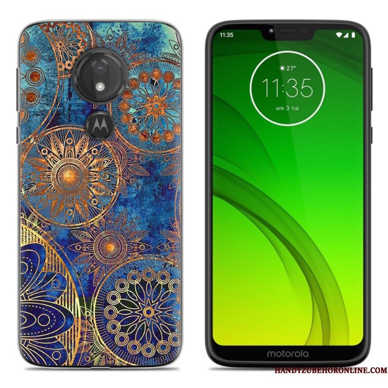 Hoesje Moto G7 Play Scheppend Zwart Persoonlijk, Hoes Moto G7 Play Zacht Telefoon