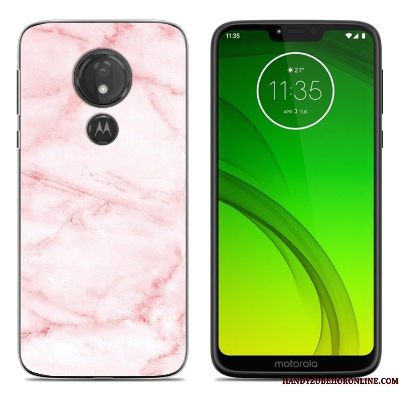 Hoesje Moto G7 Play Scheppend Zwart Persoonlijk, Hoes Moto G7 Play Zacht Telefoon