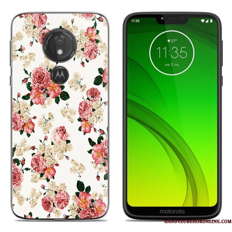 Hoesje Moto G7 Play Scheppend Zwart Persoonlijk, Hoes Moto G7 Play Zacht Telefoon