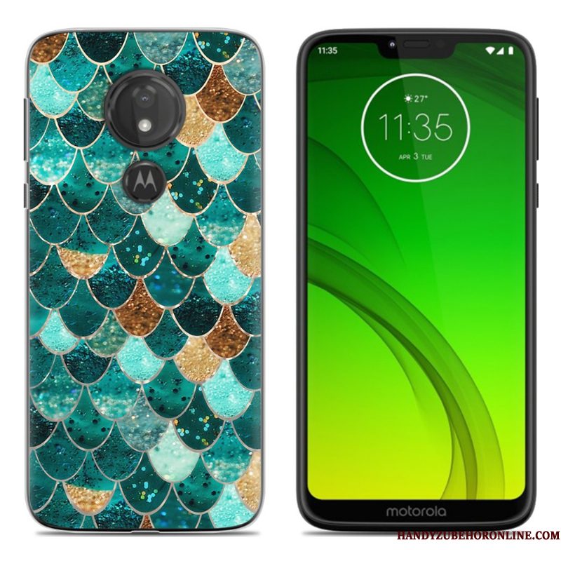 Hoesje Moto G7 Play Scheppend Zwart Persoonlijk, Hoes Moto G7 Play Zacht Telefoon