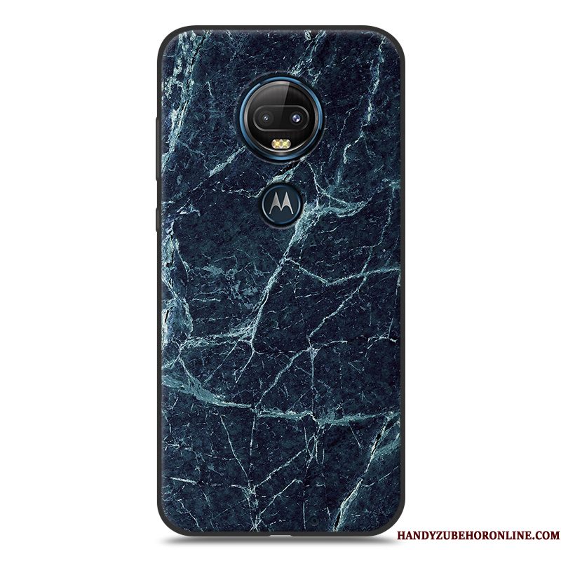 Hoesje Moto G7 Plus Scheppend Grijstelefoon, Hoes Moto G7 Plus Houtnerf Eenvoudige