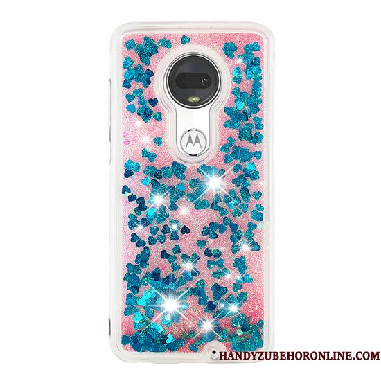 Hoesje Moto G7 Plus Spotprent Drijfzand Anti-fall, Hoes Moto G7 Plus Scheppend Hanger Gasbag