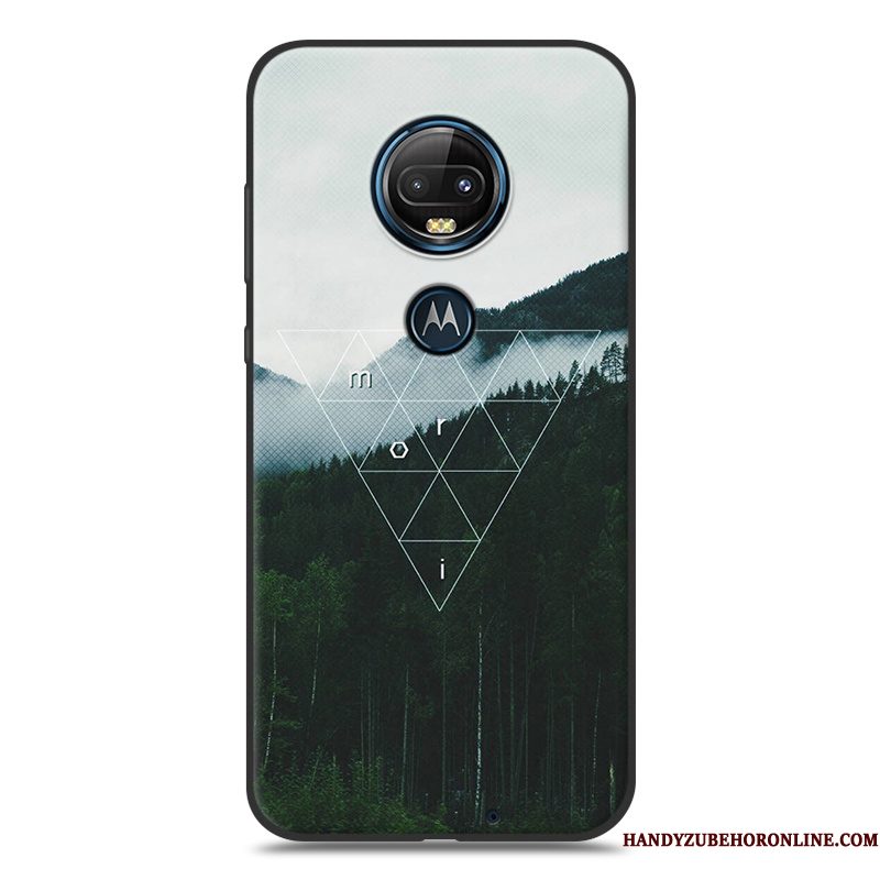 Hoesje Moto G7 Plus Zacht Hart Mooie, Hoes Moto G7 Plus Spotprent Hanger Wind