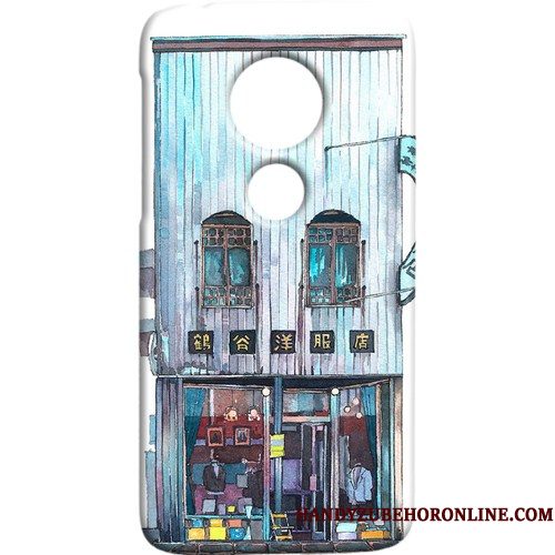 Hoesje Moto G7 Power Bescherming Wind Groen, Hoes Moto G7 Power Schrobben Hard