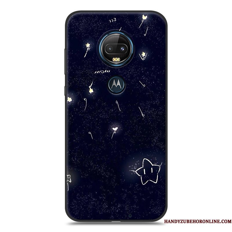 Hoesje Moto G7 Zacht Rood Wind, Hoes Moto G7 Bescherming Telefoon Mooie