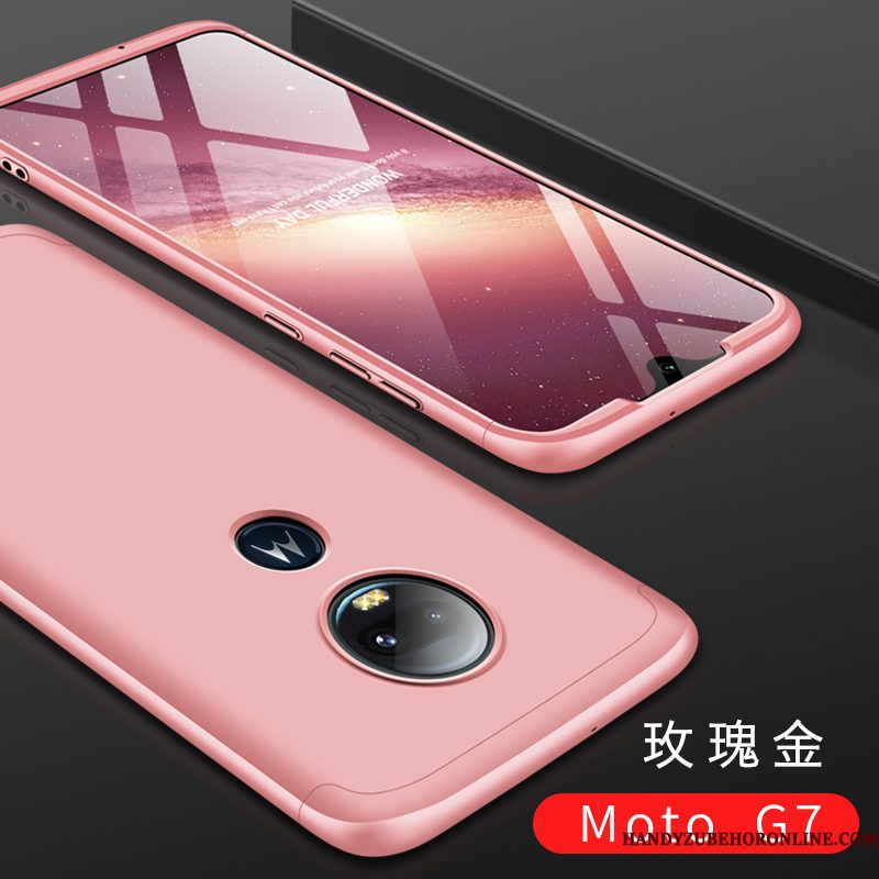 Hoesje Moto G7 Zakken Trend Roze, Hoes Moto G7 Scheppend Telefoon Nieuw