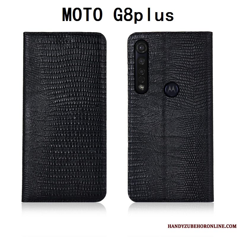 Hoesje Moto G8 Plus Folio Telefoon Anti-fall, Hoes Moto G8 Plus Zacht