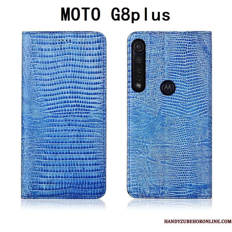 Hoesje Moto G8 Plus Folio Telefoon Anti-fall, Hoes Moto G8 Plus Zacht