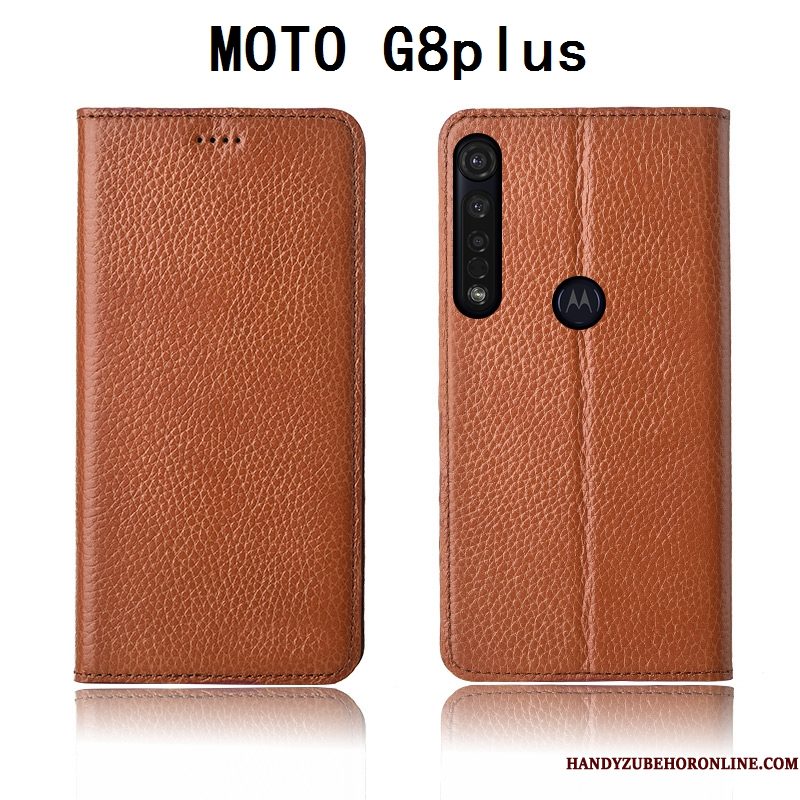 Hoesje Moto G8 Plus Siliconen Soort Aziatische Vruchttelefoon, Hoes Moto G8 Plus Folio Anti-fall Nieuw