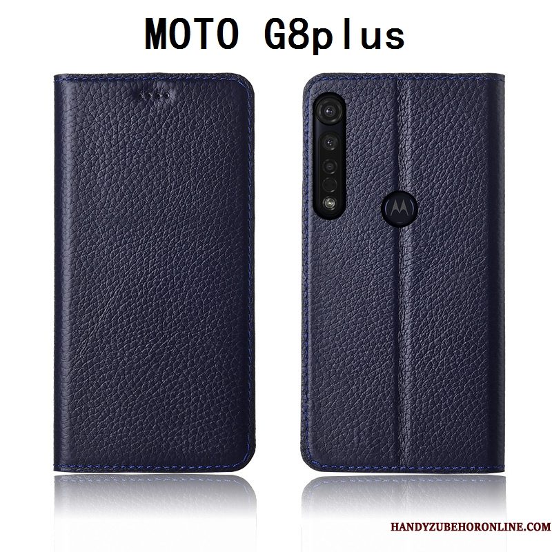 Hoesje Moto G8 Plus Siliconen Soort Aziatische Vruchttelefoon, Hoes Moto G8 Plus Folio Anti-fall Nieuw