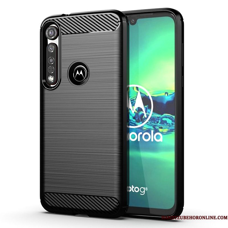 Hoesje Moto G8 Plus Zacht Grijstelefoon, Hoes Moto G8 Plus Bescherming Zijde Patroon