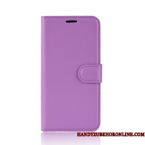 Hoesje Moto G8 Power Leer Purper Patroon, Hoes Moto G8 Power Portemonnee Telefoon Soort Aziatische Vrucht