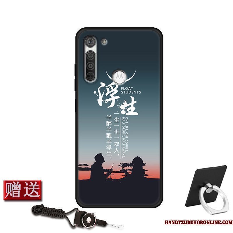 Hoesje Moto G8 Power Siliconen Mooie Rood, Hoes Moto G8 Power Bescherming Anti-fall Schrobben