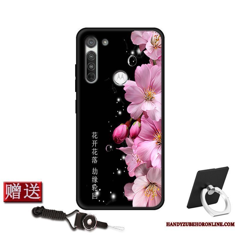 Hoesje Moto G8 Power Siliconen Mooie Rood, Hoes Moto G8 Power Bescherming Anti-fall Schrobben