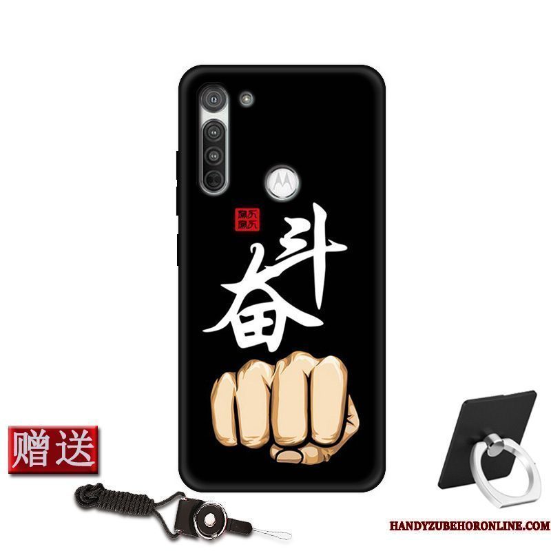 Hoesje Moto G8 Power Siliconen Mooie Rood, Hoes Moto G8 Power Bescherming Anti-fall Schrobben