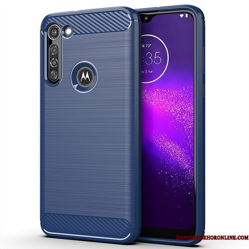 Hoesje Moto G8 Power Zacht Anti-falltelefoon, Hoes Moto G8 Power Bescherming Grijs Zijde