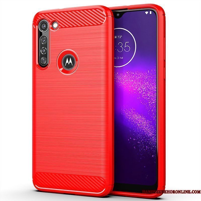 Hoesje Moto G8 Power Zacht Anti-falltelefoon, Hoes Moto G8 Power Bescherming Grijs Zijde