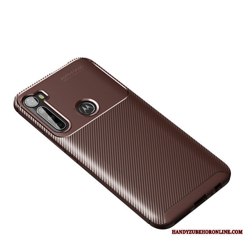 Hoesje Moto G8 Power Zacht Schrobben Anti-fall, Hoes Moto G8 Power Bescherming Zwarttelefoon