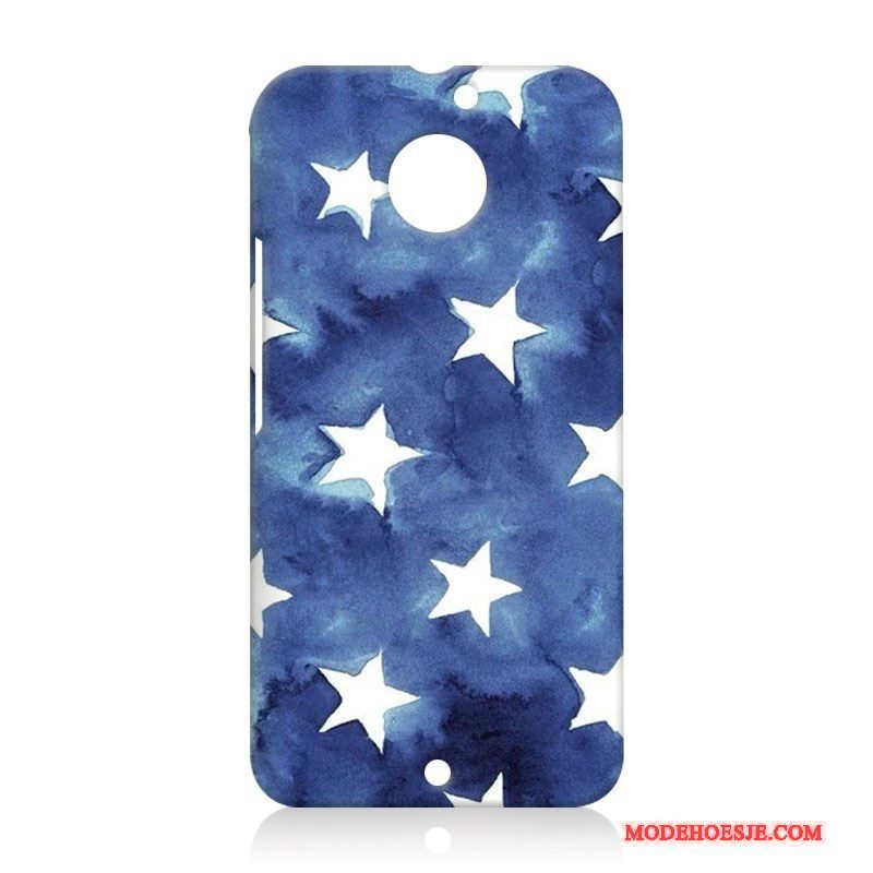 Hoesje Moto X Bescherming Telefoon Hard, Hoes Moto X Blauw Anti-fall