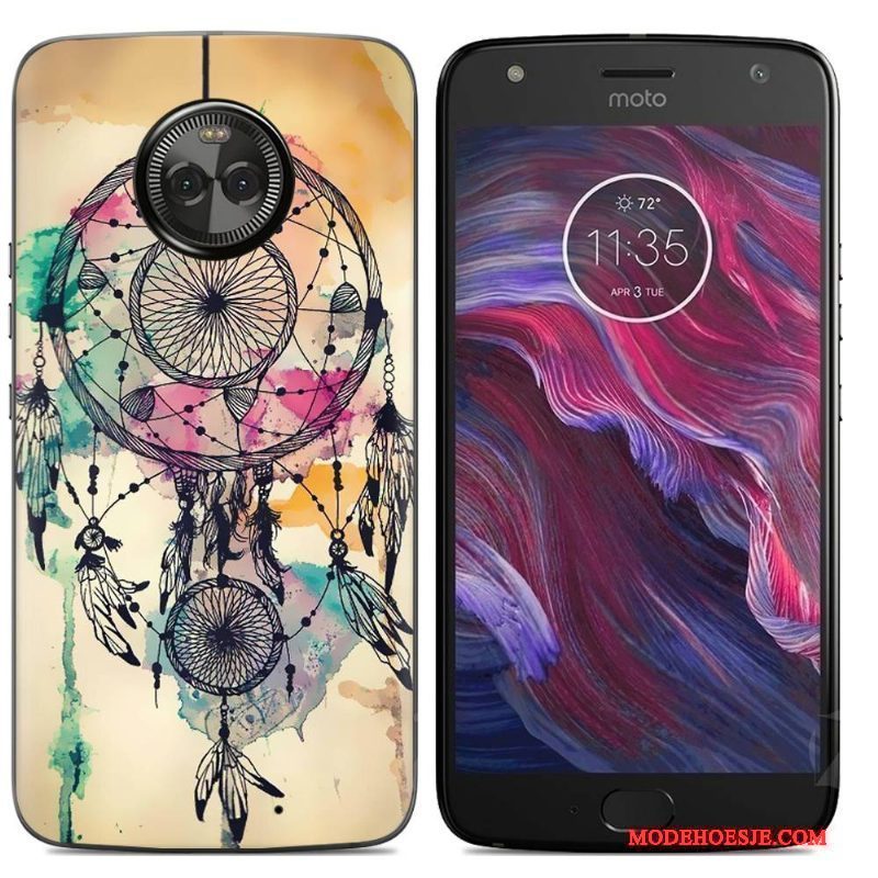 Hoesje Moto X4 Spotprent Telefoon, Hoes Moto X4 Zacht