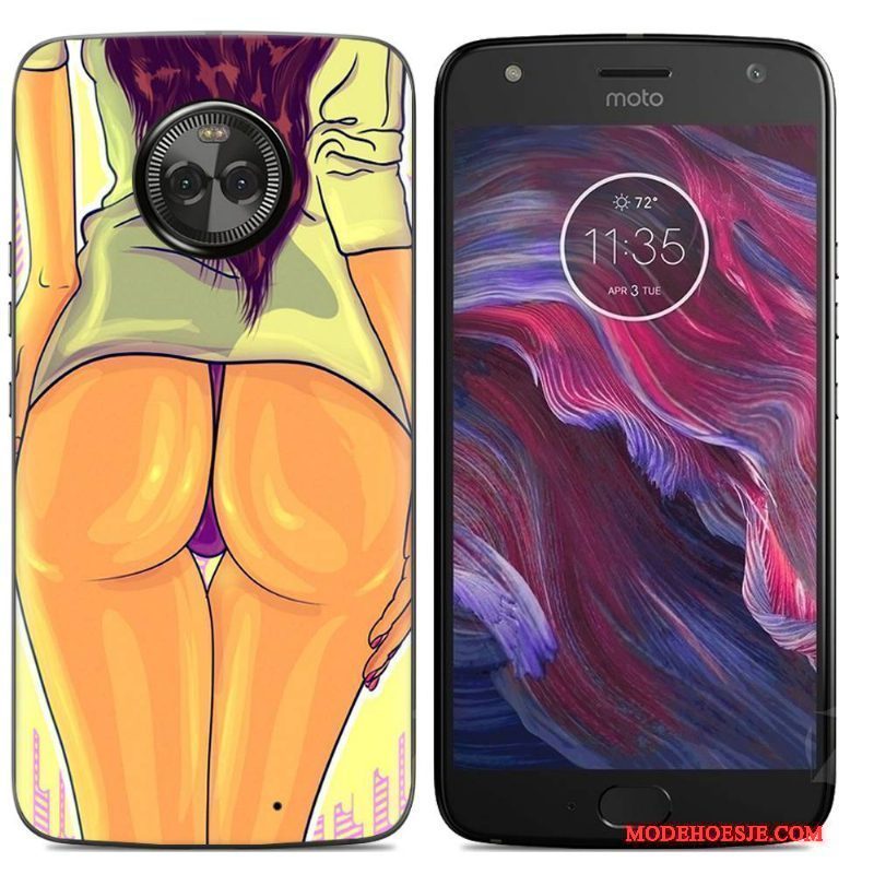 Hoesje Moto X4 Spotprent Telefoon, Hoes Moto X4 Zacht