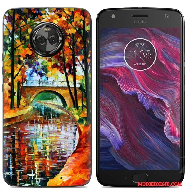 Hoesje Moto X4 Spotprent Telefoon, Hoes Moto X4 Zacht