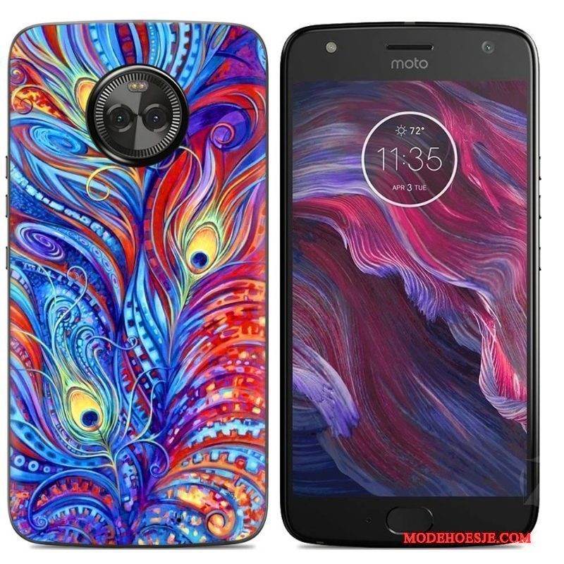 Hoesje Moto X4 Spotprent Telefoon, Hoes Moto X4 Zacht