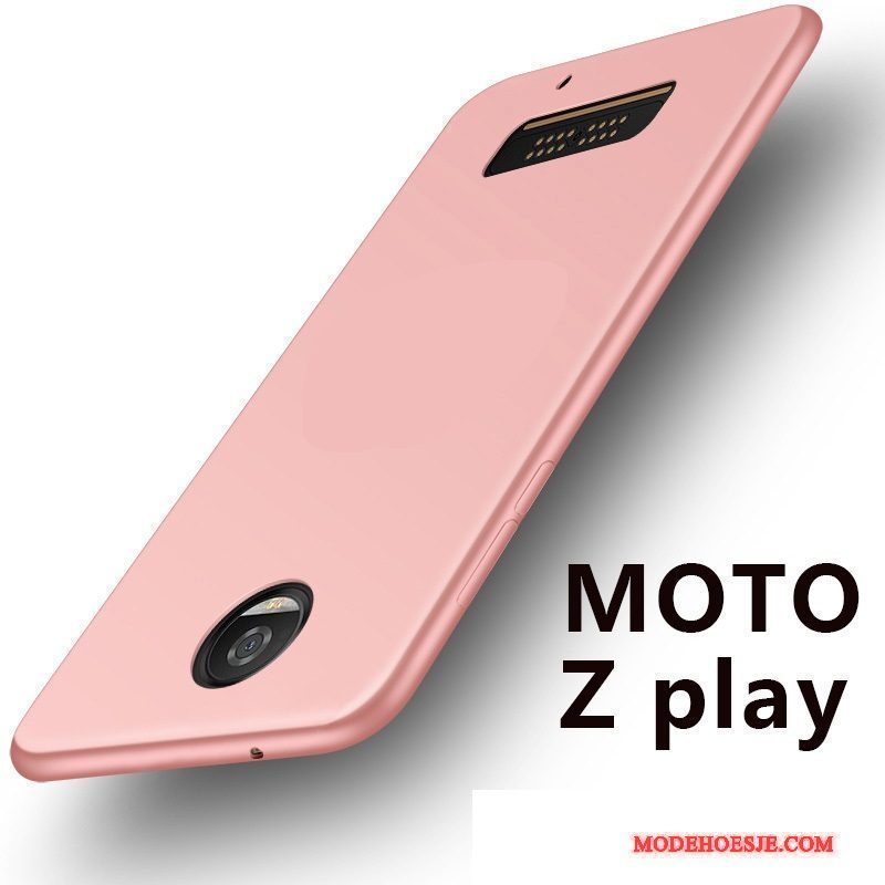 Hoesje Moto Z Play Zacht Telefoon Anti-fall, Hoes Moto Z Play Siliconen Rood